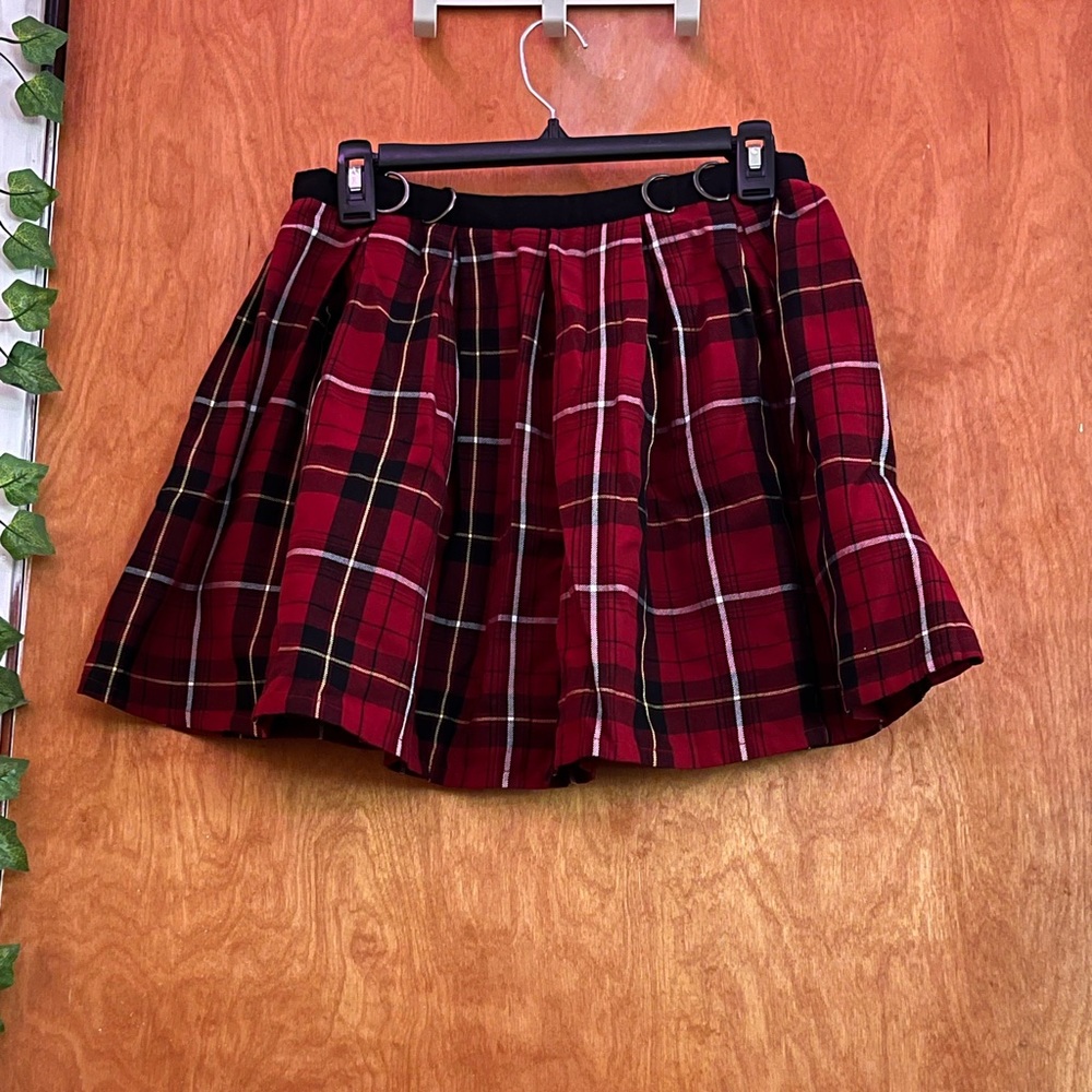 Hot Topic | Red Plaid Skirt